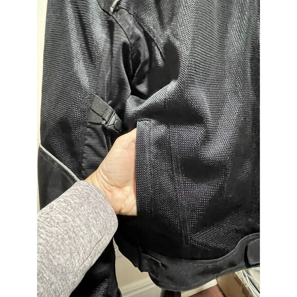 Noru Kuki Durable Mesh Motorcycle Riding Jacket Mens Large Black Padded EUC - Picture 3 of 14